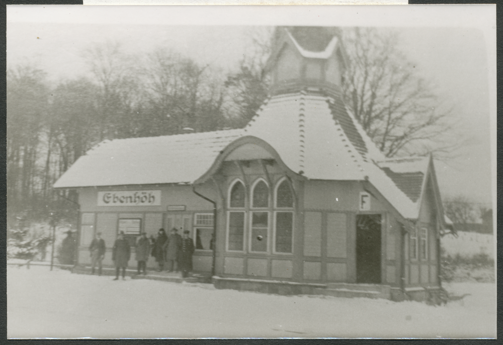 Ebenhöh, Bahnhof im Winter