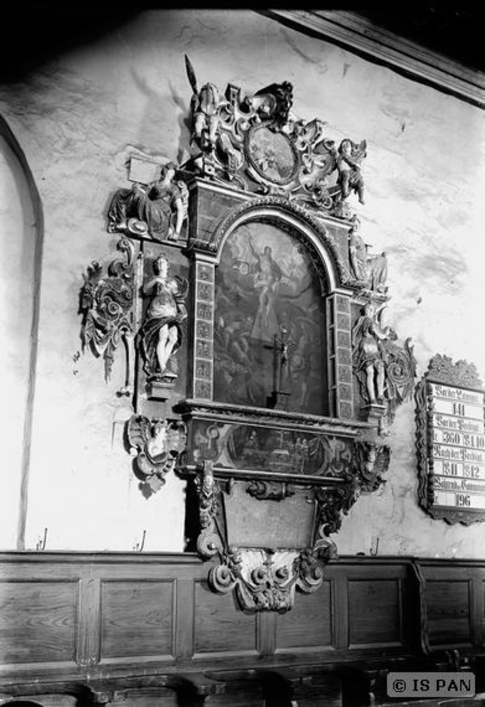 Pörschken Kr. Heiligenbeil, Ev. Kirche, Epitaph der Anna Maria von Sparwein