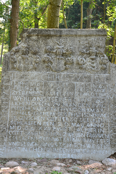 Groß Peisten, Gut (Piasty Wielkie), Friedhof, Grabplatte des Wolff von Kreytzen