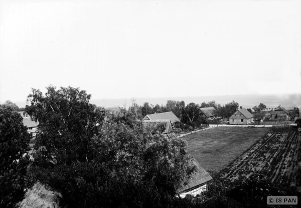 Nidden, Ortsansicht von Norden, vom Hügel der ev. Kirche