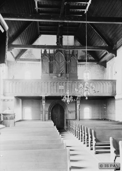 Neu Bartelsdorf, Ort, Ev. Kirche, Blick zur Orgel