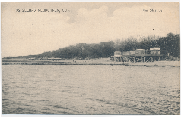 Neukuhren, Strandhalle am Badestrand