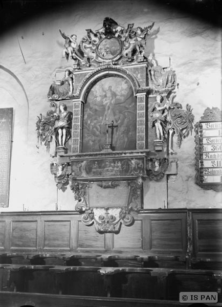 Pörschken Kr. Heiligenbeil, Ev. Kirche, Epitaph der Anna Maria von Sparwein