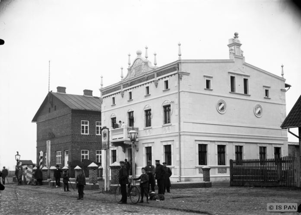 Prostken, Reisende, Beamte und Soldaten am Grenzübergang zwischen Preußen und Russland