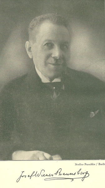 Braunsberg, Josef Wiener, Pseudonym: Josef Wiener-Braunsberg