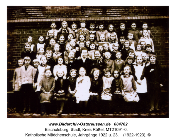 Bischofsburg, Katholische Mädchenschule, Jahrgänge 1922 u. 23