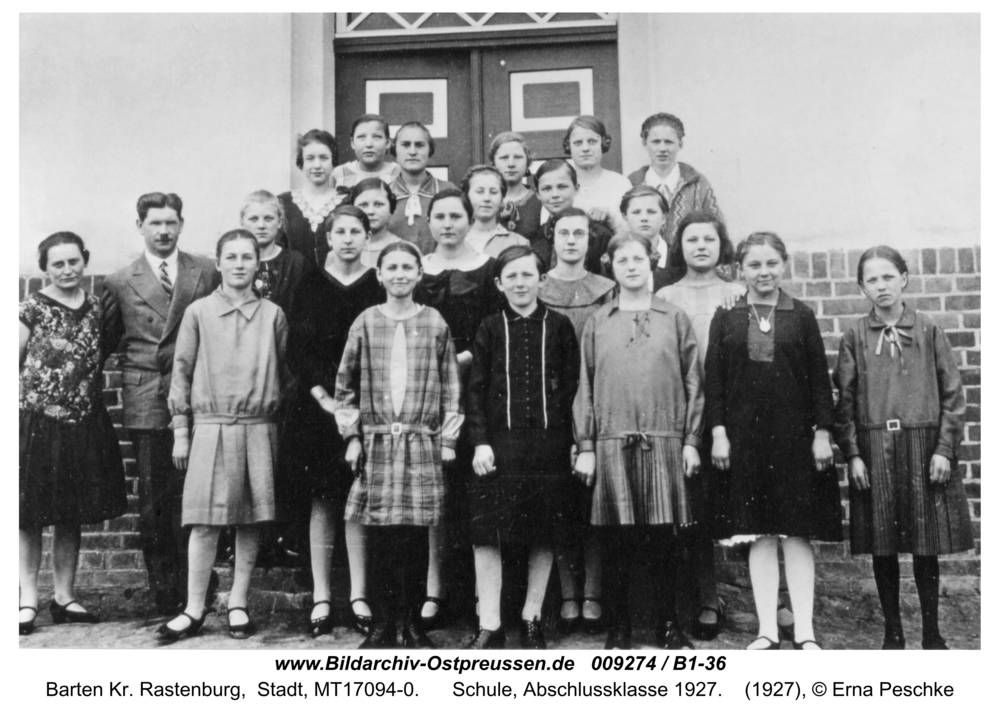 Barten, Schule, Abschlussklasse 1927