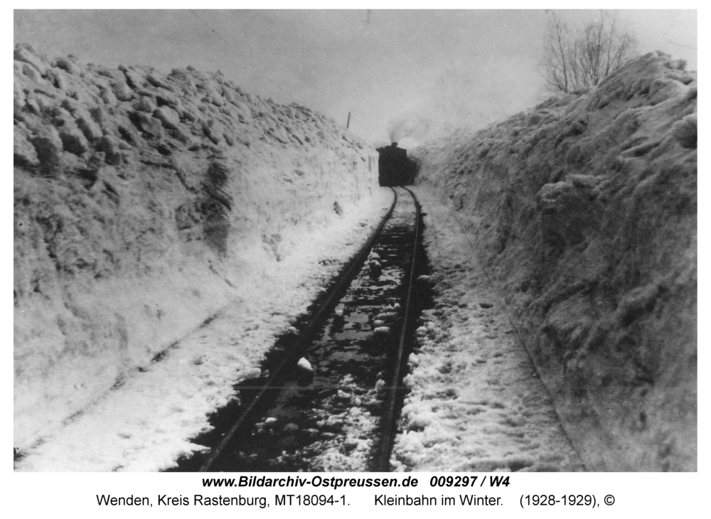 Wenden, Kleinbahn im Winter