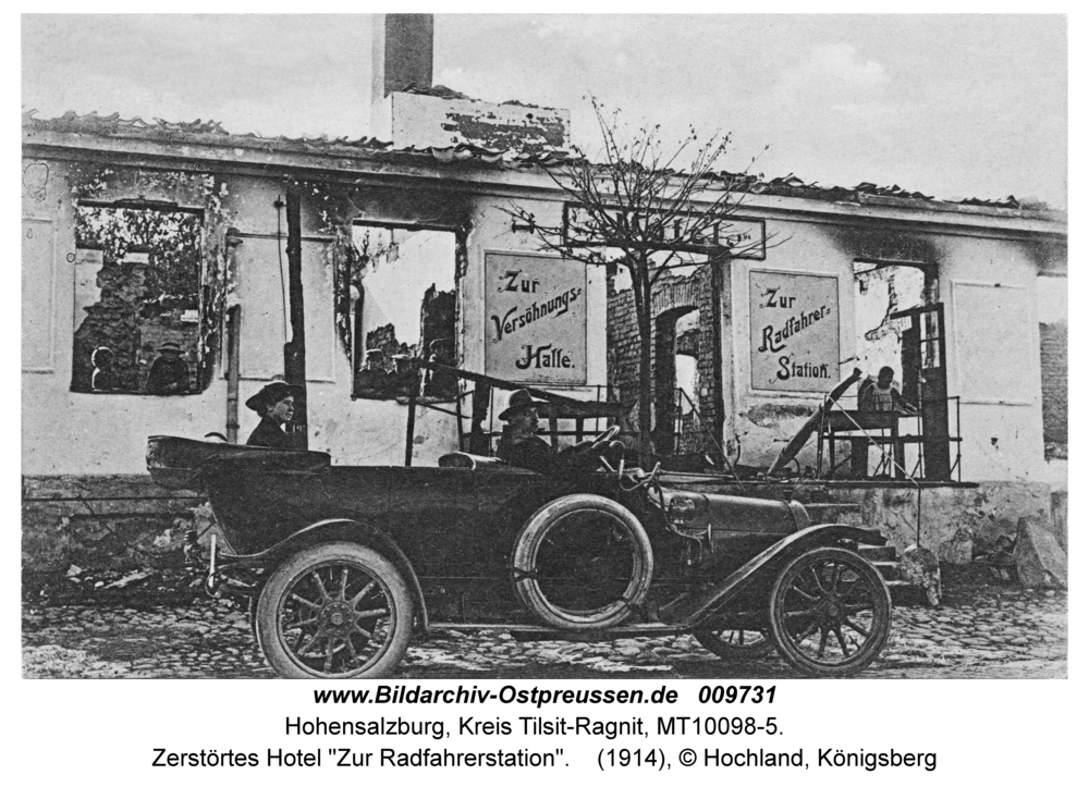 Hohensalzburg, Zerstörtes Hotel "Zur Radfahrerstation"