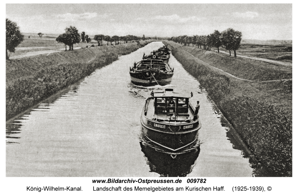 König-Wilhelm-Kanal, Landschaft des Memelgebietes am Kurischen Haff