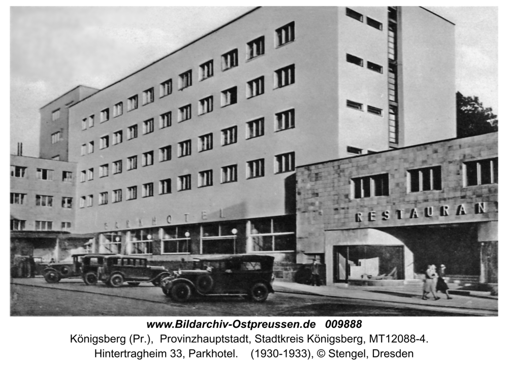 Königsberg (Pr.), Hintertragheim 33, Parkhotel