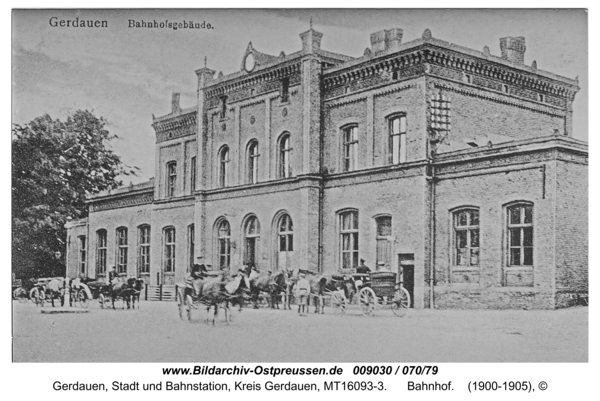 Gerdauen, Bahnhof