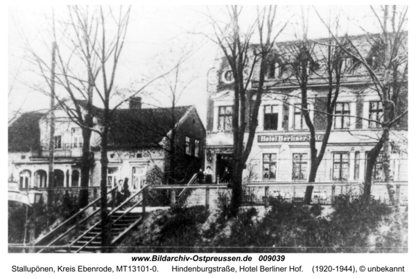 Ebenrode, Hindenburgstraße, Hotel Berliner Hof