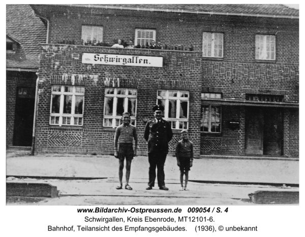 Eichhagen, Bahnhof, Teilansicht des Empfangsgebäudes