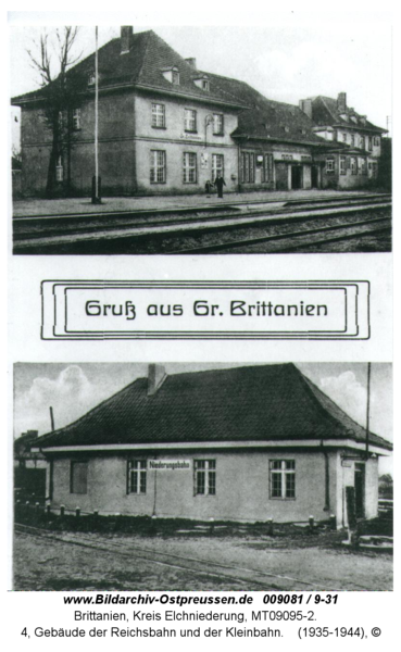 Brittanien, 4, Gebäude der Reichsbahn und der Kleinbahn