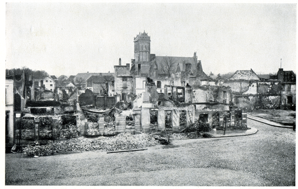 Gerdauen, Blick auf den zerstörten nördlichen Markt