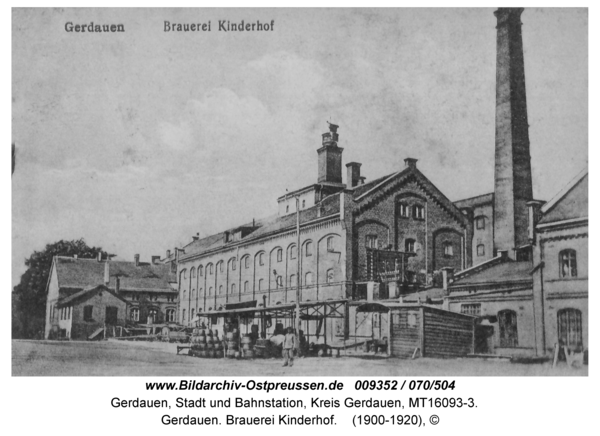 Gerdauen. Brauerei Kinderhof