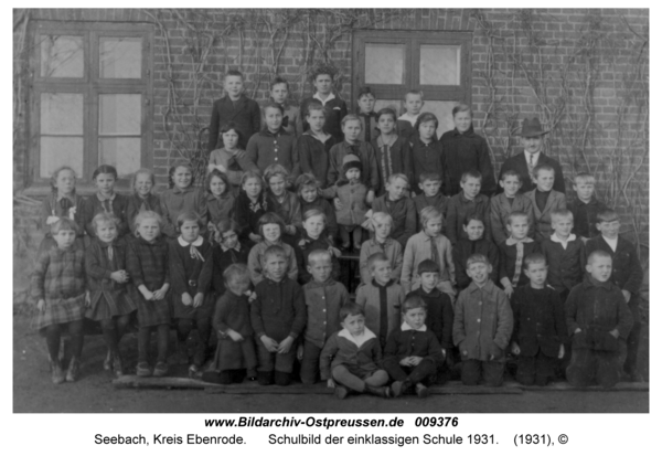 Seebach, Schulbild der einklassigen Schule 1931