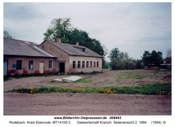 Rodebach, Gastwirtschaft Kranich, Seitenansicht 2, 1994