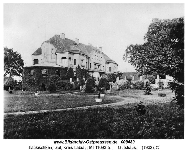 Laukischken, Gutshaus