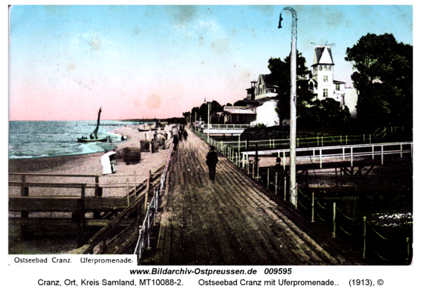 Cranz, Ostseebad mit Uferpromenade