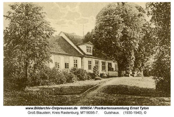 Groß Blaustein, Gutshaus, Parkseite