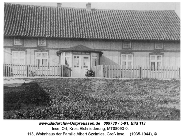 Inse, 113, Wohnhaus der Familie Albert Szeimies, Groß Inse