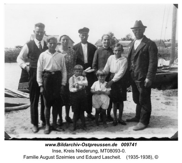 Inse, Familie August Szeimies und Eduard Lascheit