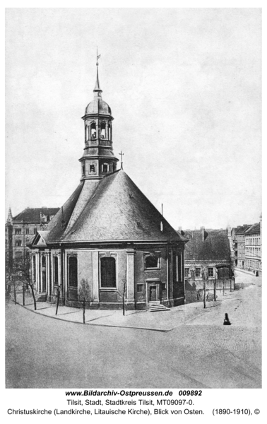 Tilsit, Christuskirche (Landkirche, Litauische Kirche), Blick von Osten