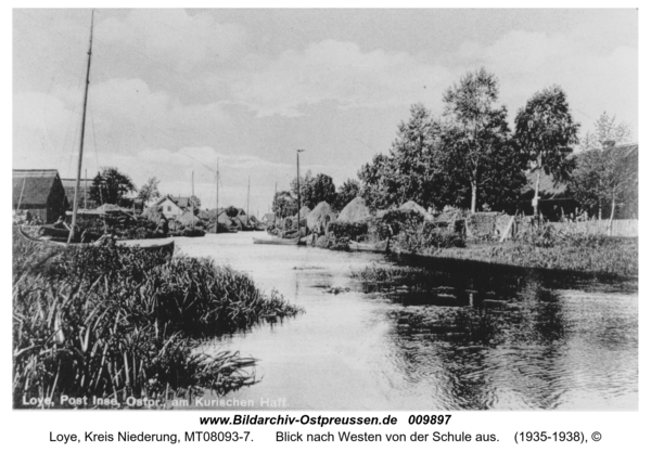 Loye, Blick nach Westen von der Schule aus