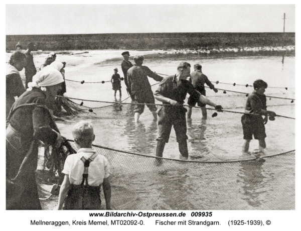 Mellneraggen, Fischer mit Strandgarn