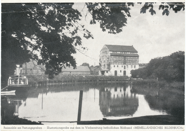 Memel, Festungsgraben mit Reismühle