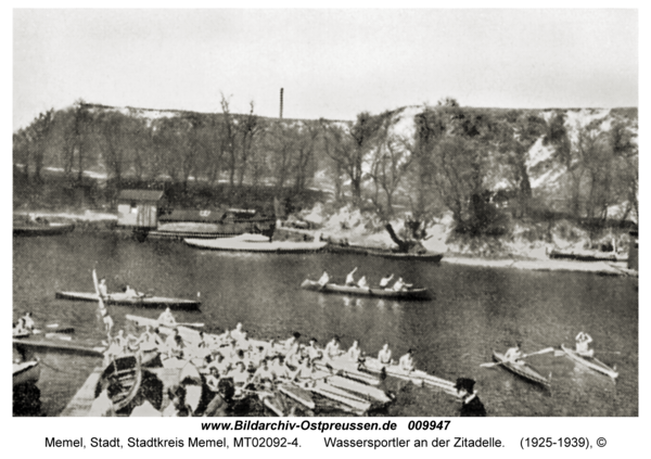 Memel, Wassersportler an der Zitadelle