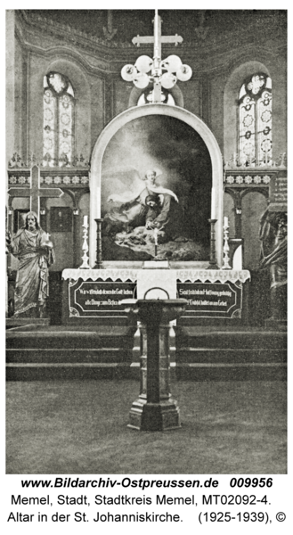 Memel, Altar in der St. Johanniskirche