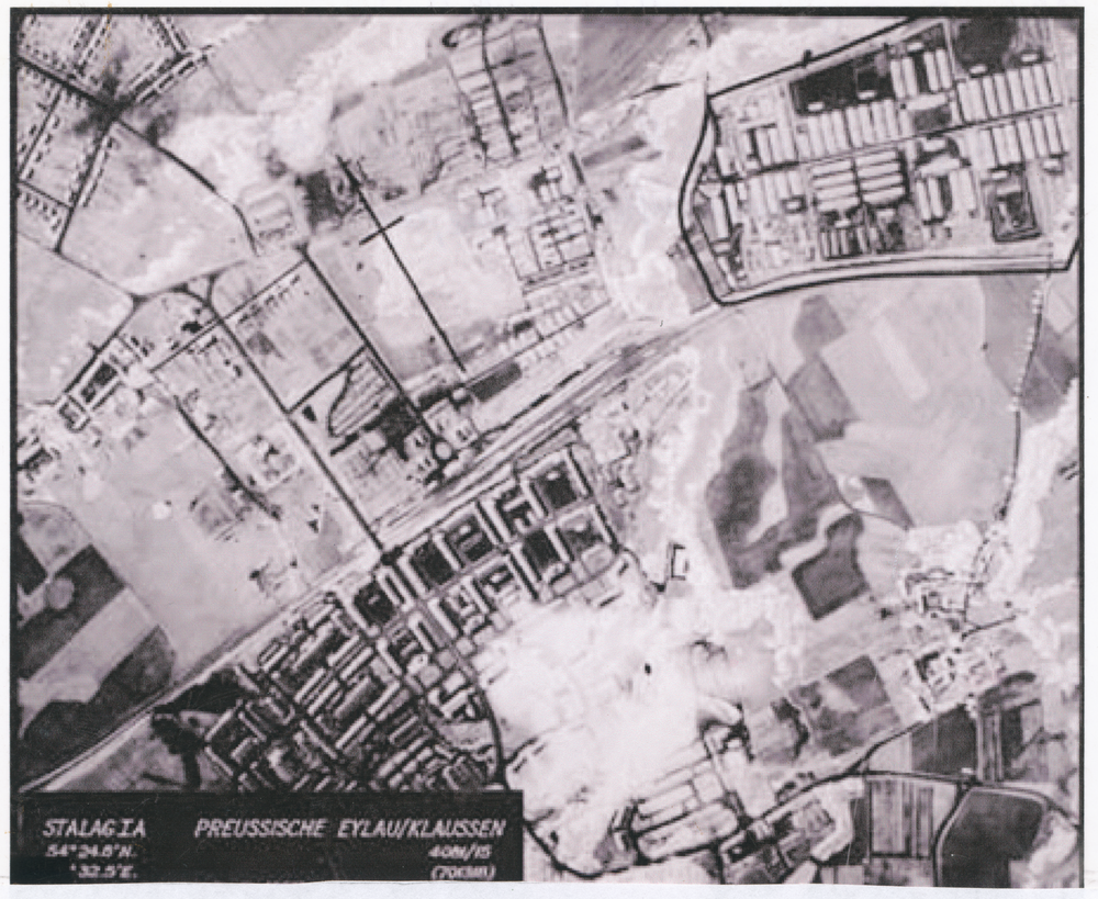 Stablack Kr. Preußisch Eylau, Kriegsfefangenenlager Stalag IA, Britische Luftaufnahme
