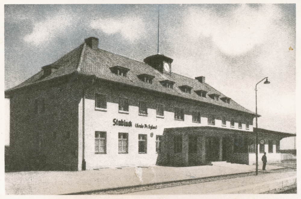 Stablack Kr. Preußisch Eylau, Gutsbezirk und Truppenübungsplatz, Bahnhof