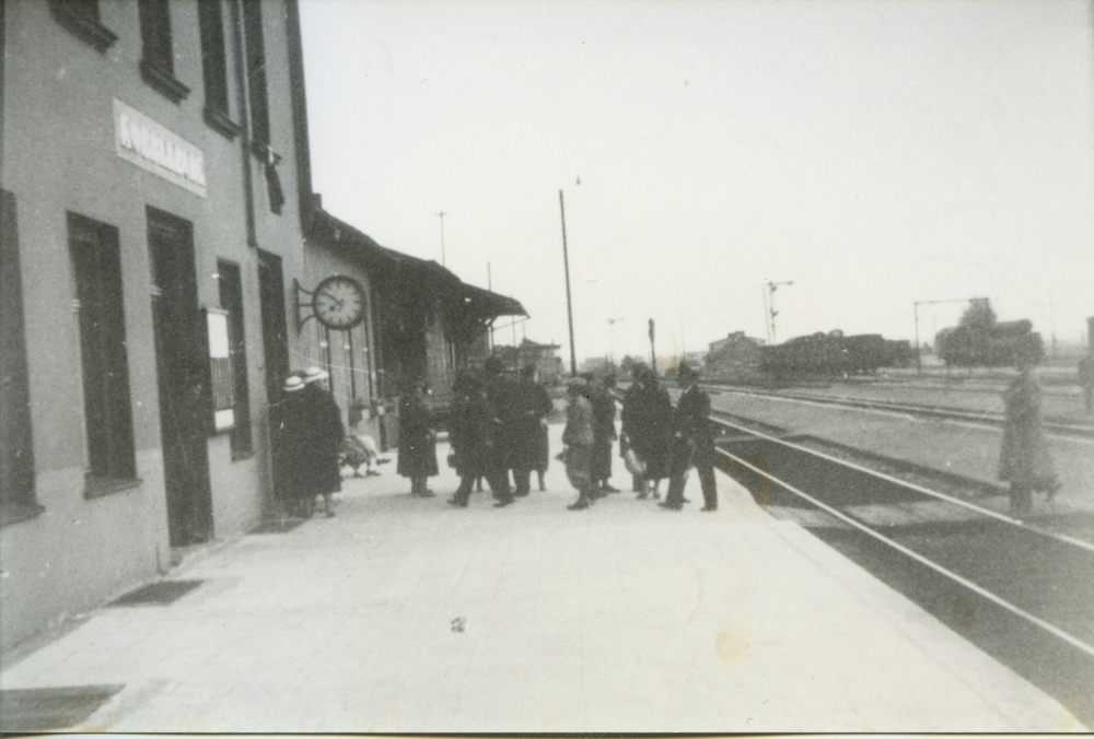 Kobbelbude Bahnhof Kr. Samland, Bahnhof, Bahnsteigseite