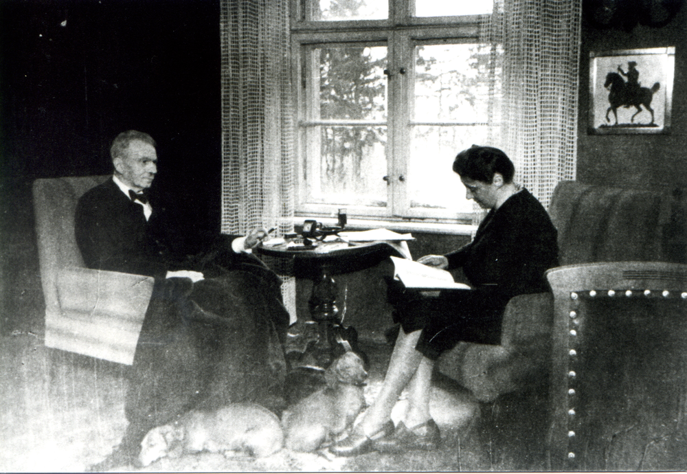 Knöppelsdorf, Horst Baron de la Bruyere, mit Frau Gertrud