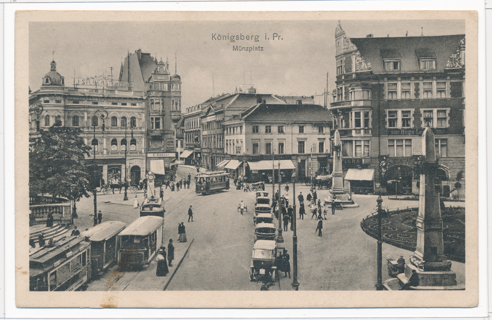 Königsberg, Münzplatz, Blick in die Junkerstraße