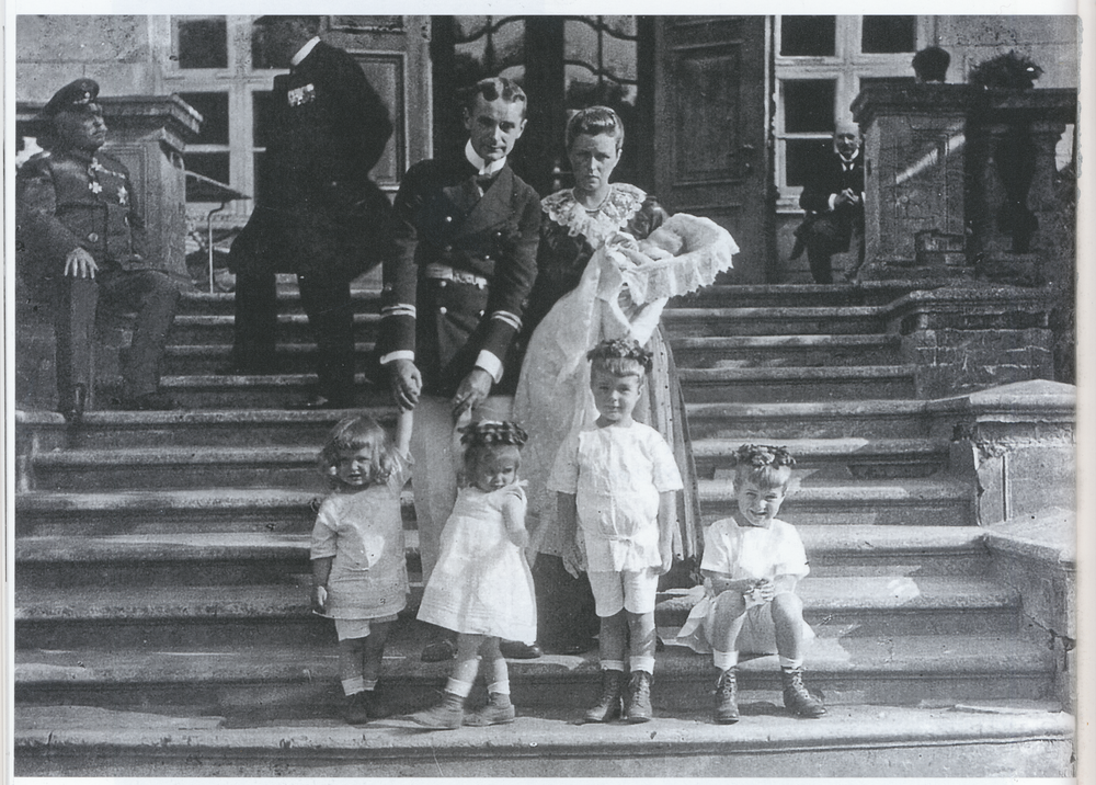 Truntlack, Wolf von Eichhorn mit Ehefrau Hildegard geb. von Horn bei der Taufe ihrer Kinder