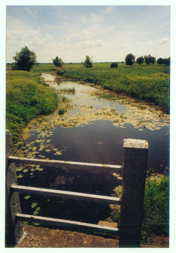 Warsche, Blick auf den Fluß von der Brücke an der Chaussee Neukirch - Seckenburg