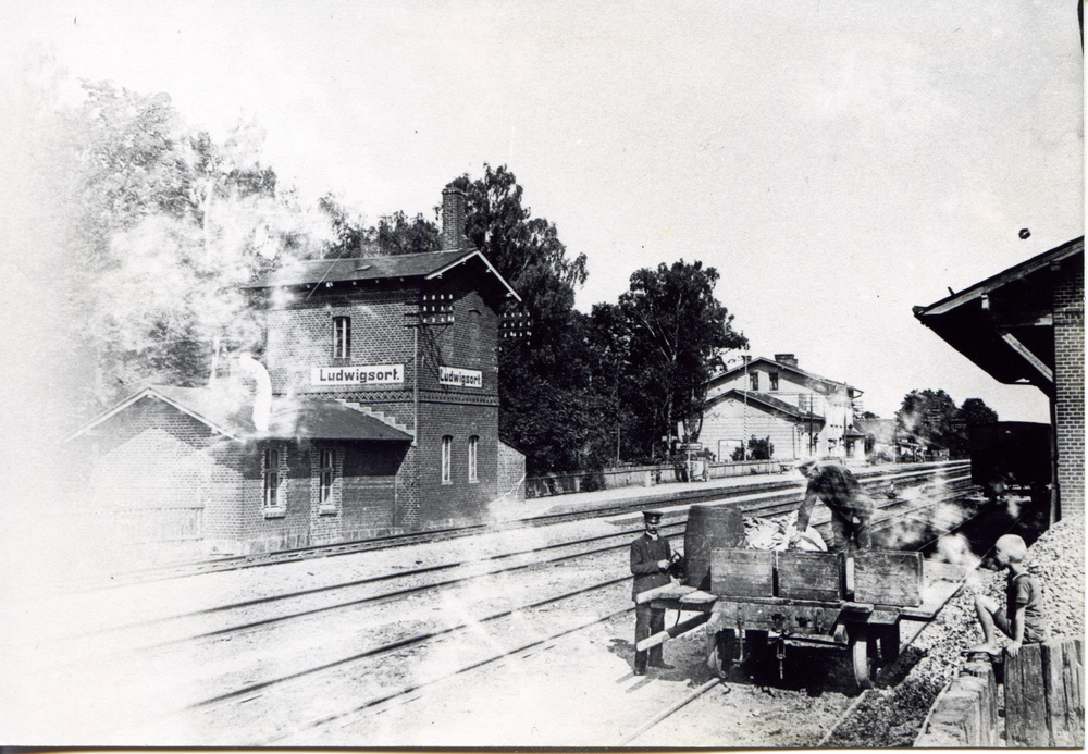 Ludwigsort, Bahnhof, Stückgutverladung