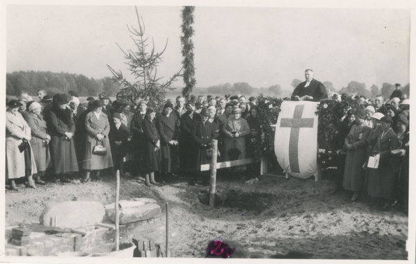 Stablack Kr. Preußisch Eylau, Kirche, Grundsteinlegung