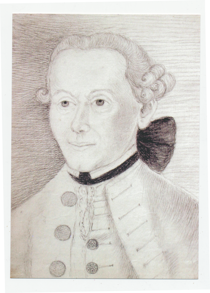 Königsberg, Immanuel Kant, Zeichnung von Caroline Amalie Charlotte Gräfin von Keyserlingk