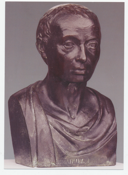 Königsberg, Immanuel Kant, Bronzeabguß der Marmorbüste von Emanuel Bardou