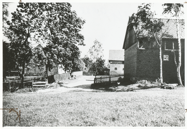 Storchnest Kr. Preußisch Eylau, Hof Wegner, Einfahrt zum Hof