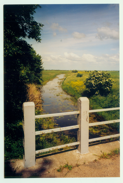 Warsche, Blick auf den Fluß von der Brücke an der Chaussee Neukirch - Seckenburg