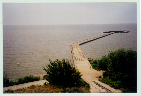 Windenburg, Blick vom Leuchtturm auf den Anleger