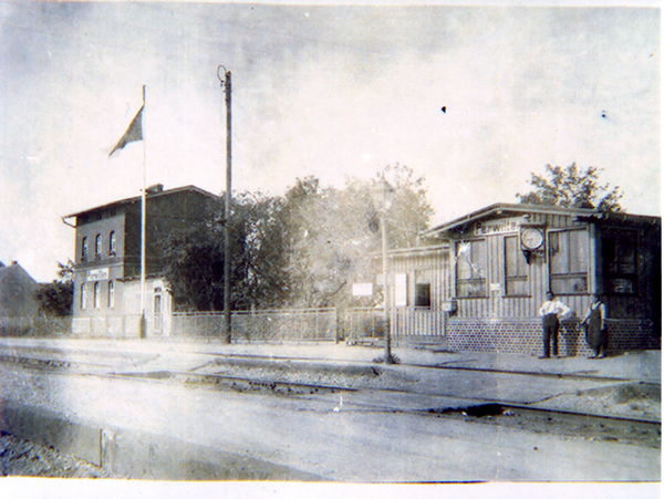 Perwilten Kr. Heiligenbeil, Alter Bahnhof