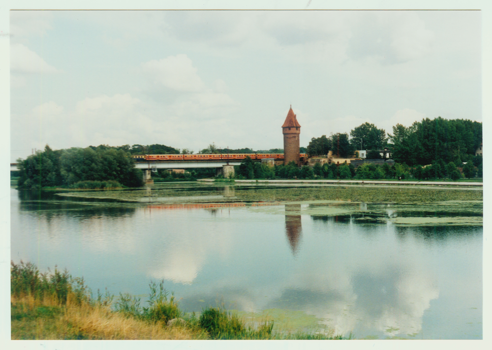 Marienburg, Westpr. ( Malbork ), Eisenbahnbrücken über die Nogat